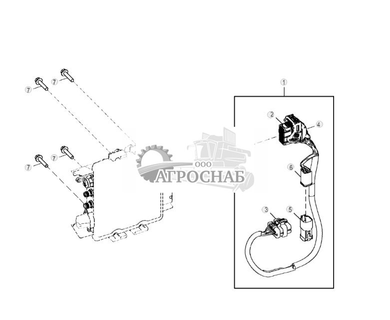 Жгут проводов модульного телематического шлюза (MTG) JDLink™, 3G - ST806285 232.jpg
